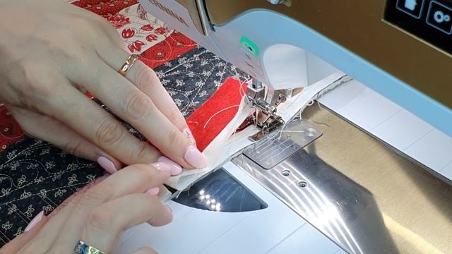 Пришиваем двухцветный кант для квилта. Пэчворк для начинающих. Quilt смотреть онлайн