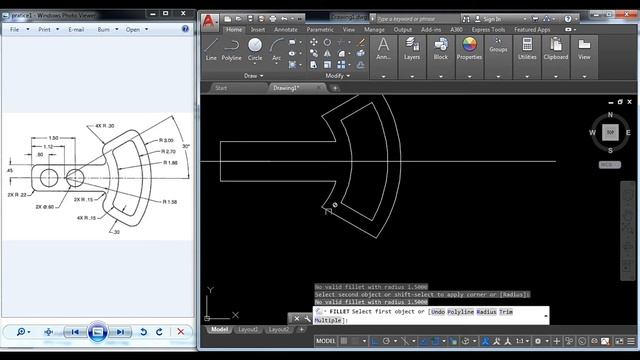[AUTOCAD] 2d drawing practice for begginers || Cadsikhe смотреть онлайн