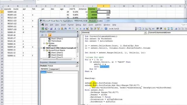 Excel VBA Tips n Tricks 32. Different Columns Every Day - Sort, Change Headers and Color Dynamicall смотреть онлайн