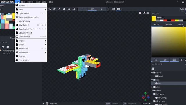 Как изменить модель и текстуру моба в Майнкрафт | Как пользоваться Blockbench смотреть онлайн