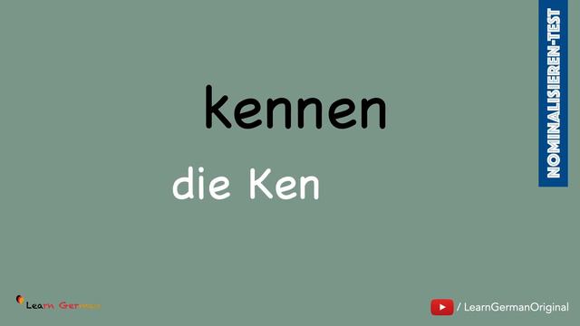 Wie heißen die Nomen? | Nomen aus Verben-Test |15 Day-Challenge | Learn German | B1-B2 смотреть онлайн