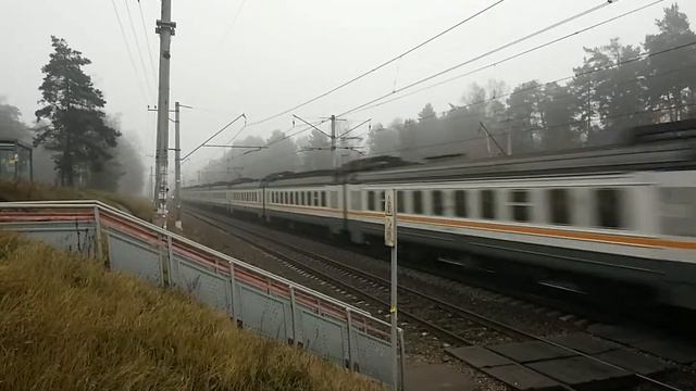 ЭД4М-0452 ЦППК Перекраска Наше Подмосковье На станции Кратово