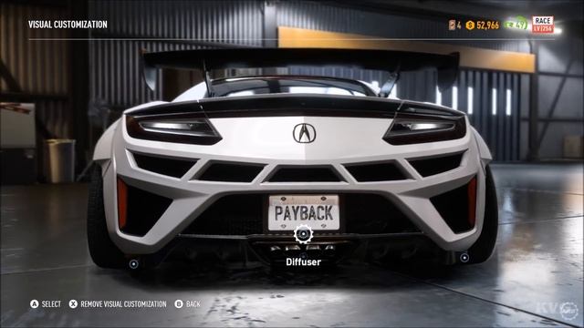 Need For Speed: Payback - Acura NSX - Customize | Tuning Car (PC HD) [1080p60FPS]