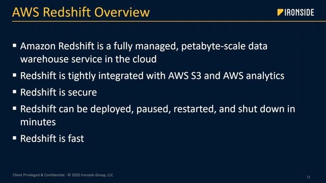 Analytics with AWS Redshift/Glue - Take30 with a Data Advisor - 6/24/20 смотреть онлайн