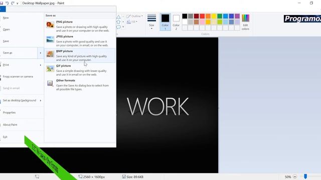 Convert Any image To jpg/png/gif/bmp Using Paint смотреть онлайн