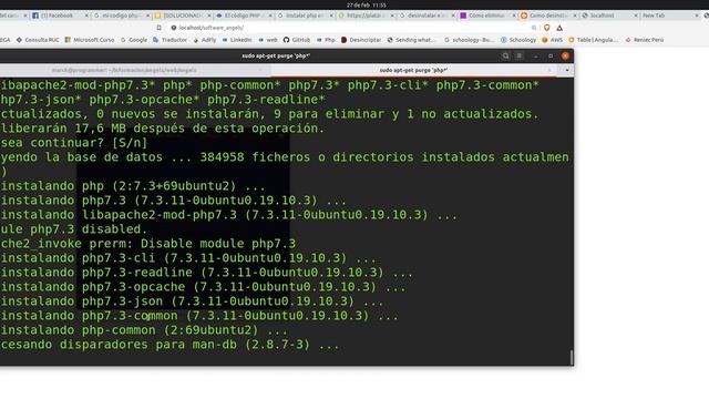 Instalar y Desinstalar PHP en Linux - Ubuntu - "Codigo PHP renococe como HTML - SOLUCION" смотреть онлайн