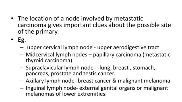 metastatic ca lymph node смотреть онлайн