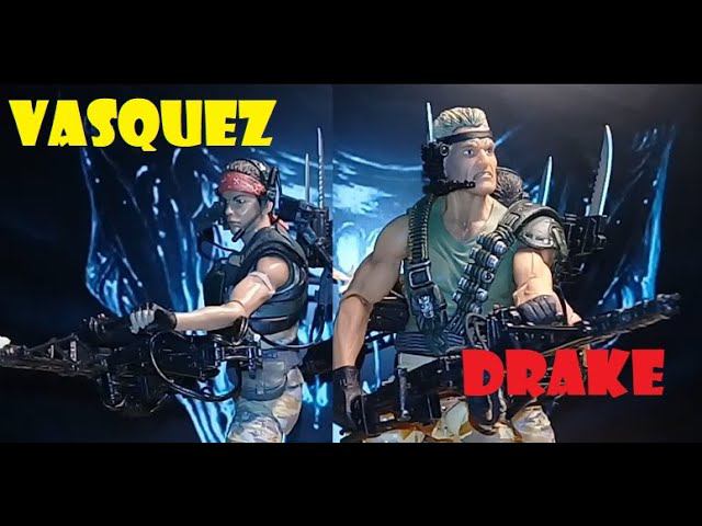 Review! 2019 Neca Drake vs 2016 Private Vasquez Series 9 From Aliens Kenner and Film lines! смотреть онлайн