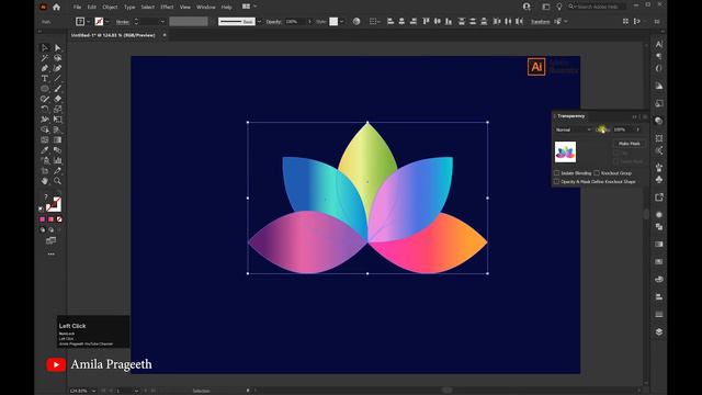 How To Create a Lotus Flower Logo in Adobe Illustrator смотреть онлайн