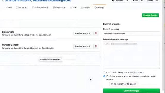 GitHub Issue Template Creation смотреть онлайн