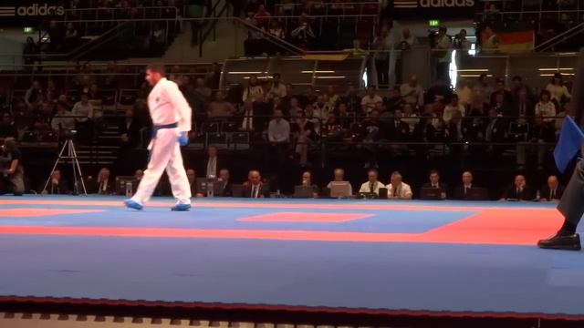 REZENDE_FIGUEIRA VINICIUS vs THOMAS JORDAN Male Kumite -67kg - 2014 World Karate Championships смотреть онлайн