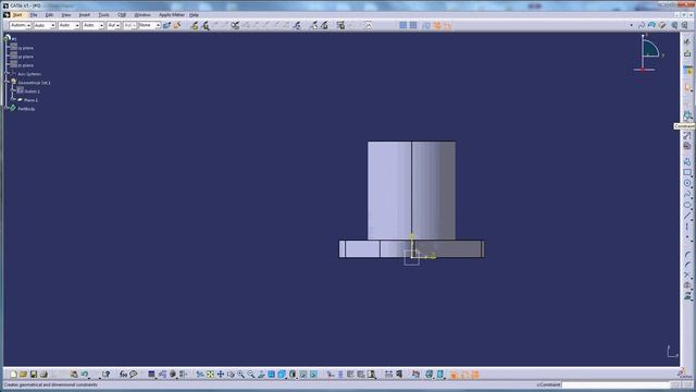 CATIA V5 Tutorial Beginner #5 - Sketch, Pad, Hole, Radius, Angle смотреть онлайн