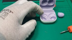 "Тяжелый" ремонт наушников Samsung G.BUDS2 (SM-R177)  после стиральной машины