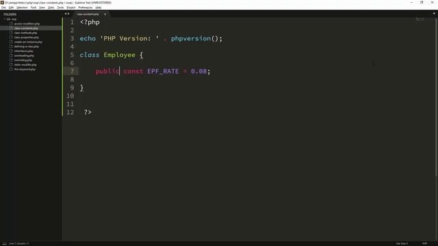 Class Constants - PHP Object Oriented Programming in Sinhala - Part 13 смотреть онлайн
