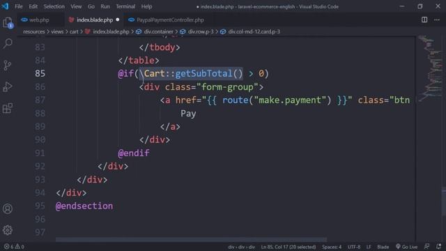 Laravel e-commerce website from scratch part 9 (add payment routes) смотреть онлайн