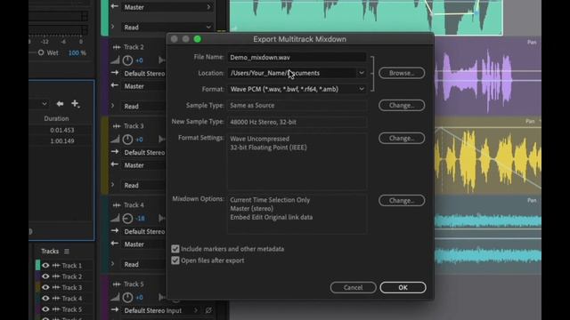 Exporting your audio from Adobe Audition смотреть онлайн