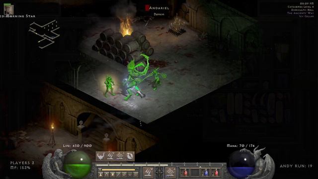D2R Javazone 1 to Ubers [HELL] part 17 60 Andariel and 25 terror zone runs смотреть онлайн