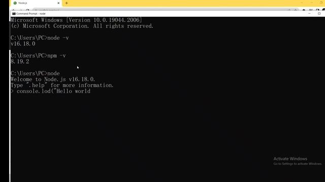 1.Install node.js for window смотреть онлайн