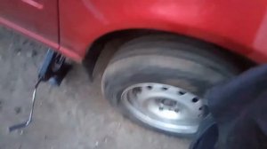 Правое переднее колесо калина