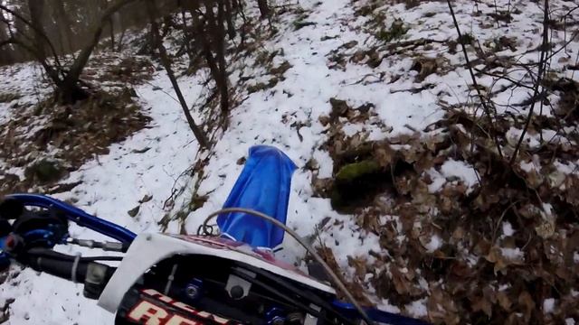 Новый Kamax в эндуро зимой.Yamaha на 177 китайском моторе.