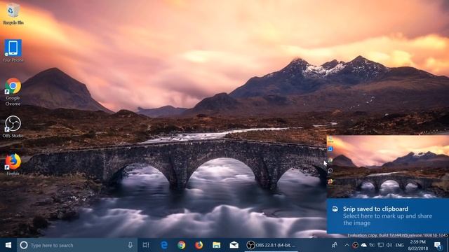 Quick look and review Windows Insider build 17744 Redstone 5 and screen snip tool смотреть онлайн