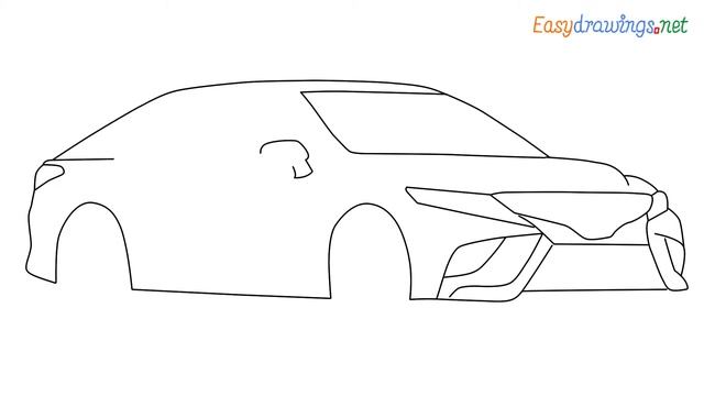 How to draw Toyota Camry step by step for beginners смотреть онлайн