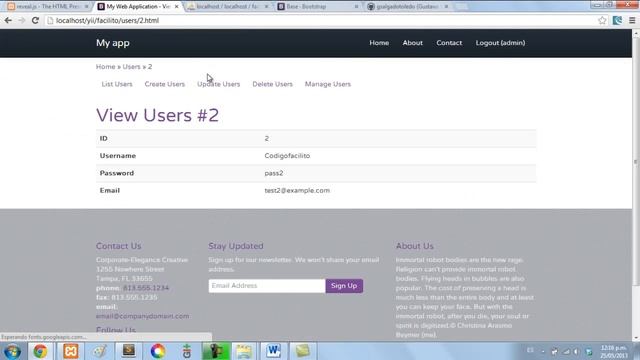 Yii Framework PHP - 11: Widget Admin (temas) смотреть онлайн