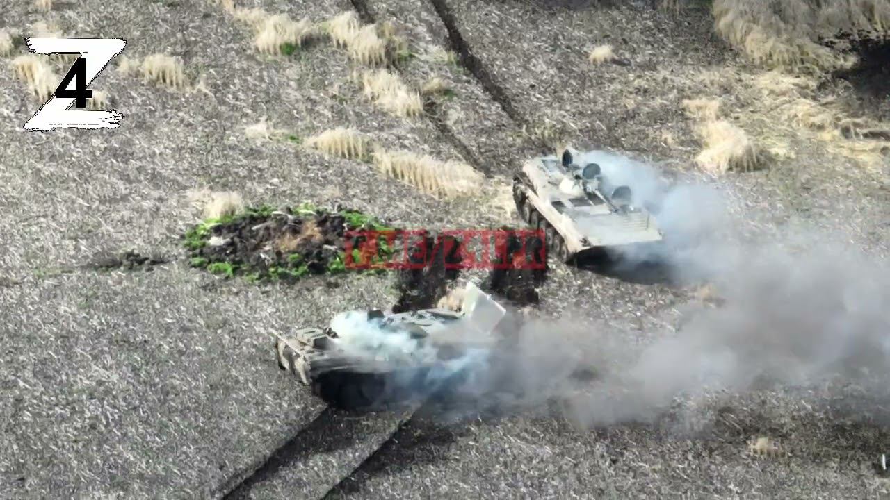 Наш БМП и Джавелин Встреча. БМП-1 переносит удар и уклоняется от второго выстрела. Подвиг экипажа