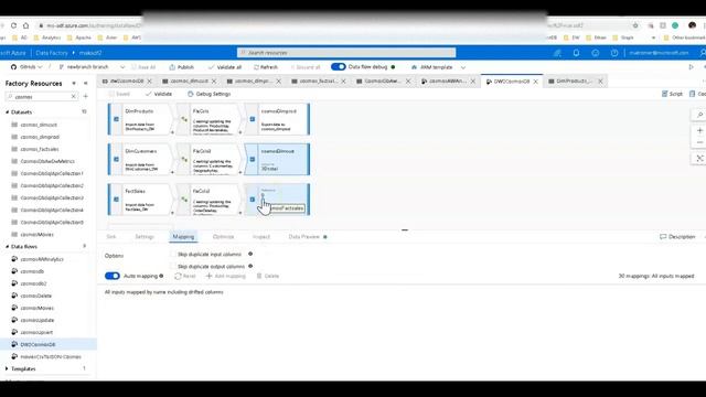 ADF DW Pattern with CosmosDB using Data Flows смотреть онлайн