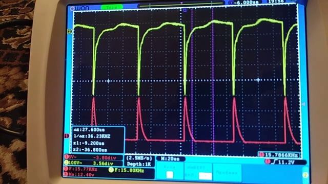 Горшок однополярный , осциллограммы