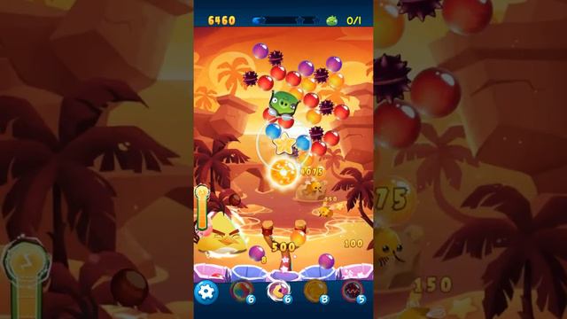 Angry Birds POP Bubble Shooter - Level 57. Gameplay Android walkthrough смотреть онлайн