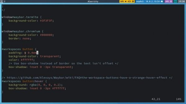 Waybar customization on Sway WM (Arch Linux)