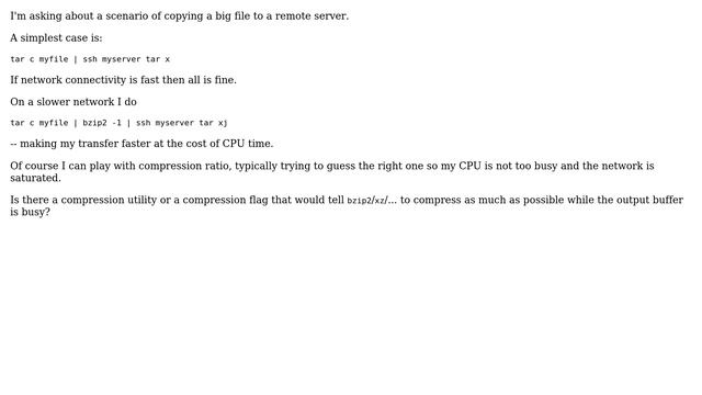 Unix & Linux: Time-adaptive compression tool смотреть онлайн