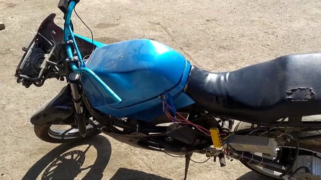 Электрический мотоцикл с моно маятником смотреть онлайн