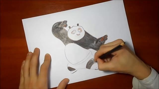 Как Нарисовать Кунг-Фу Панду  How to Draw a Kung Fu Panda