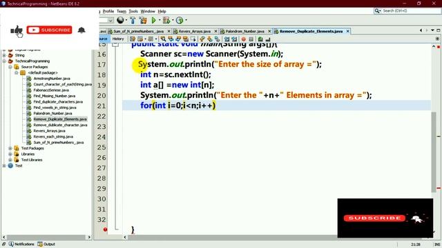 Remove Duplicate Elements from Sorted or Unsorted Array in Java By Umesh Upadhyay смотреть онлайн