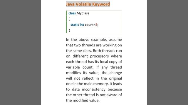 Volatile Keyword In Java ? @javasip-official #Volatile #keyword #java java смотреть онлайн