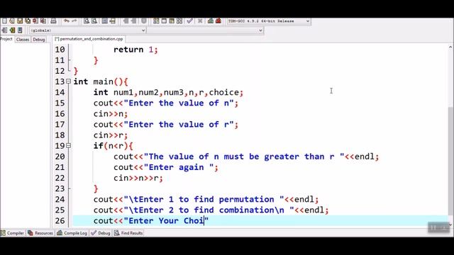 How to find number of Permutation and Combination in c++ смотреть онлайн