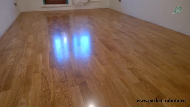 Укладка паркета ( дуб натур палуба тонировка грунтом ) смотреть онлайн