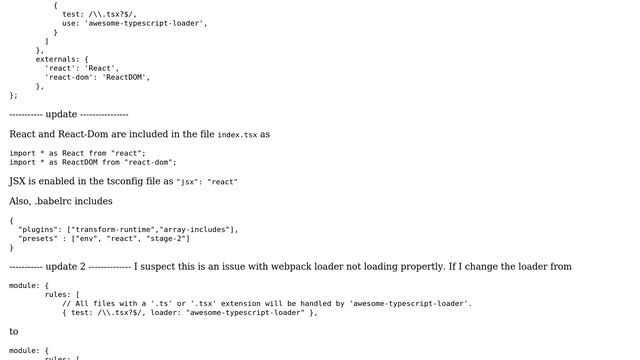 webpack can't build typescript react смотреть онлайн