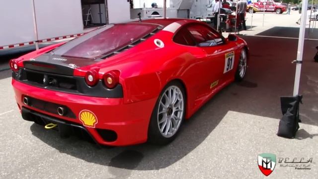 3x Ferrari F430 Challenge Cars Start Up And On Track at Calabogie смотреть онлайн