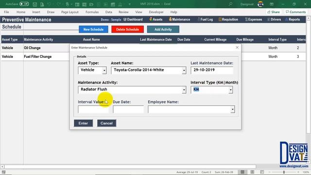 Fleet Management Spreadsheet [Vehicle Renewal Tracking Excel Template] - Part 1 смотреть онлайн