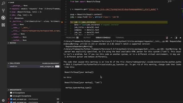 Live Coding: Job Site Scraping with Python, Part 2 смотреть онлайн