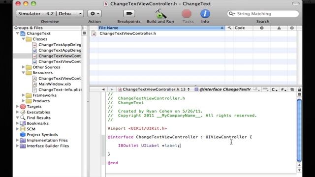 Xcode Tutorial - Change Text Label With Button смотреть онлайн