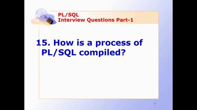 PL/SQL Interview Questions Part 1 смотреть онлайн