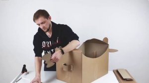 Cемейный мастер-класс: самолёт из картонной коробки