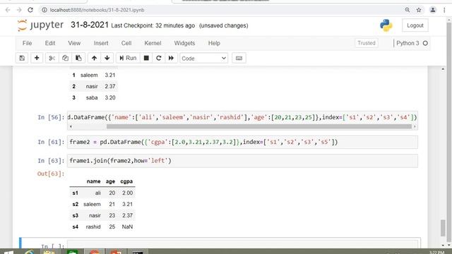 115. Join frames in pandas: Inner, left, right, outer join, specifying left and right suffix смотреть онлайн