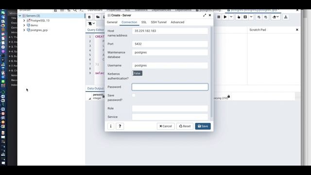how to connect GCP postgres DB through localhost pgadmin смотреть онлайн