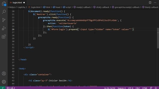 Implementar y validar reCAPTCHA v3 en PHP смотреть онлайн