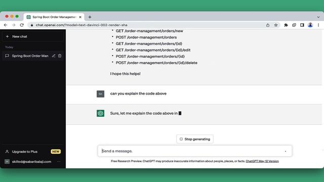 Spring Boot ChatGPT смотреть онлайн